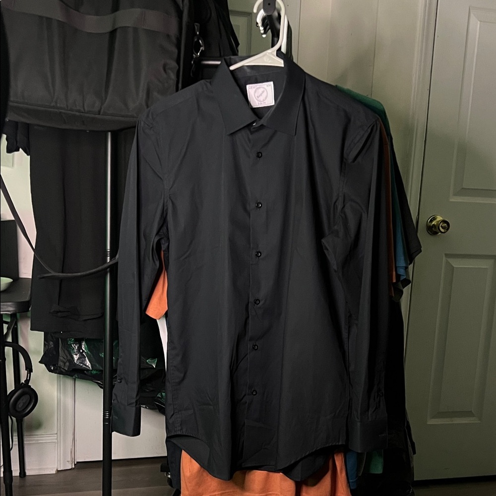 Bespoke Midnight Black Dress Shirt